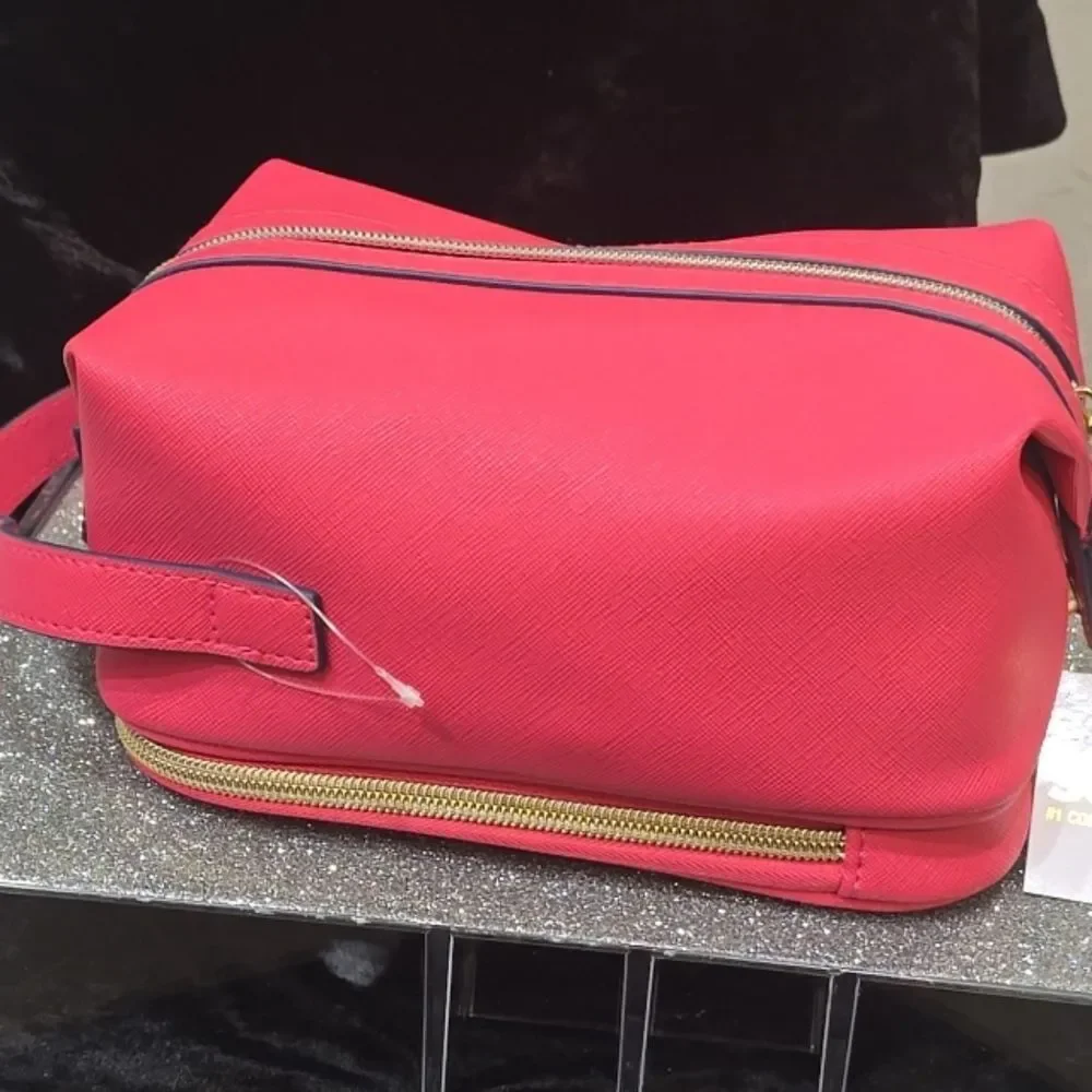 Scunci Double Zip‎ Toiletry Bag- Pink